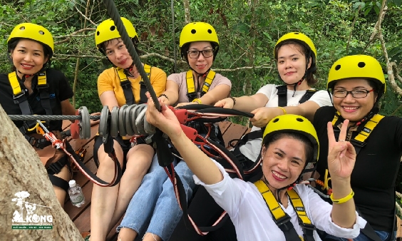 Hành trình Zipline Canopy trong rừng 90 - 120p