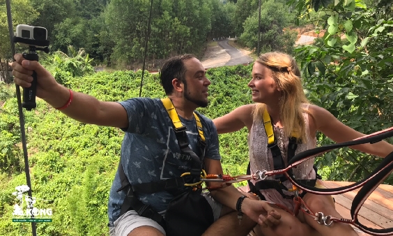 Hành trình Zipline Canopy trong rừng 90 - 120p